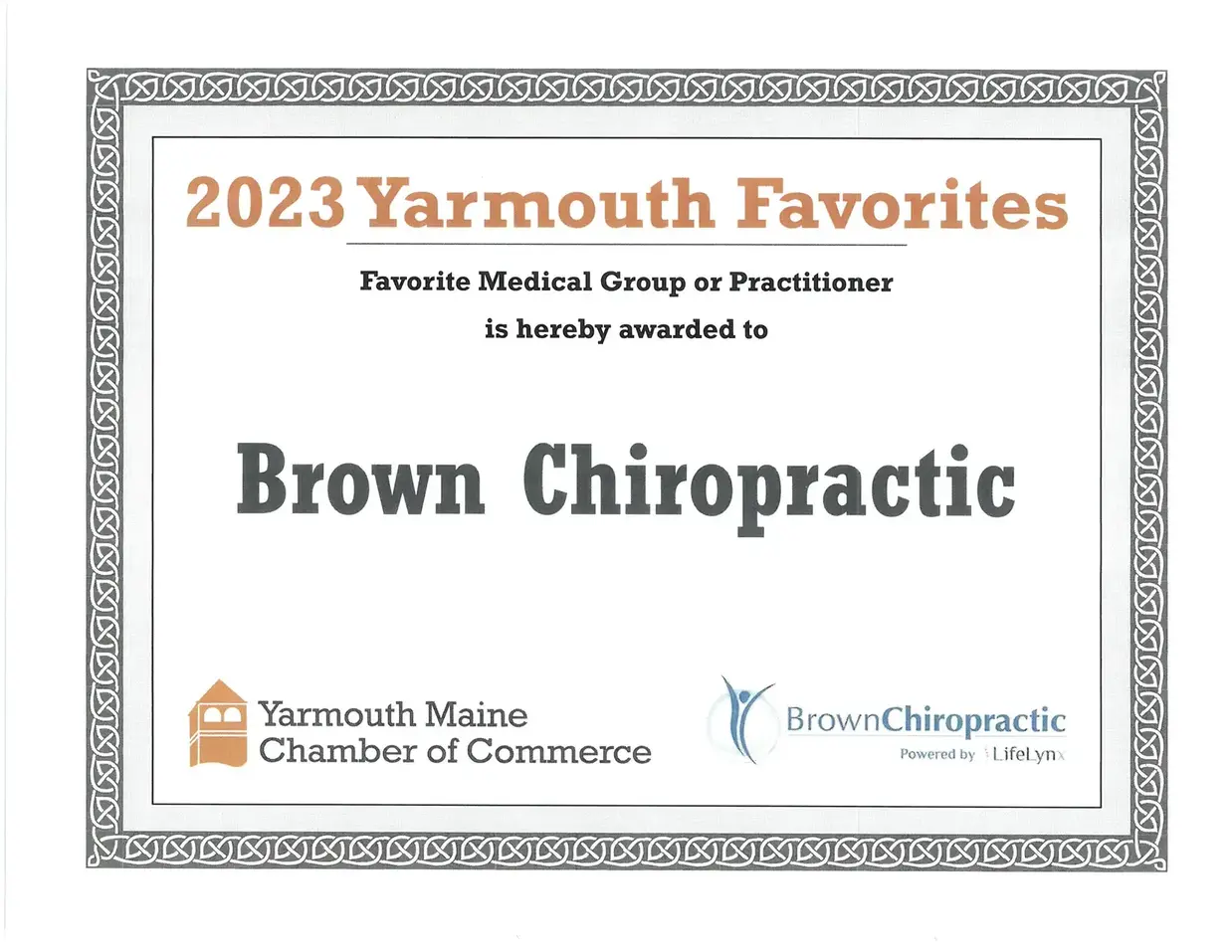 Brown Chiropractic. Best Chiropractor Near Me In Yarmouth, ME.